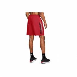 Man Shorts Under Armour Woven Graphic Wordmark red