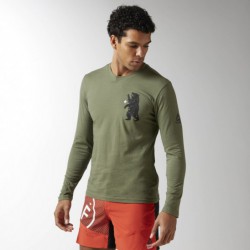 Pánské tričko CrossFit BEAR LS TEE BJ9377