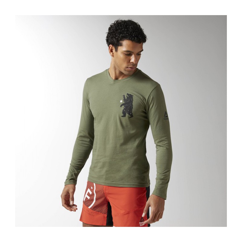 Pánské tričko CrossFit BEAR LS TEE BJ9377