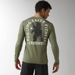 Pánské tričko CrossFit BEAR LS TEE BJ9377