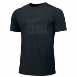 Man T-Shirt Nike Weightlifting Big Swoosh - black/black