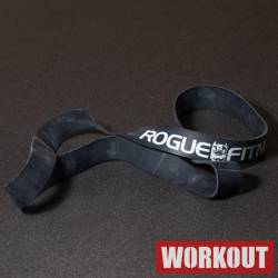 Resistance band Rogue - černá 100 lbs / 45 kg