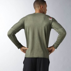 Pánské tričko CrossFit WASHED LONG SLEEVE BJ9849