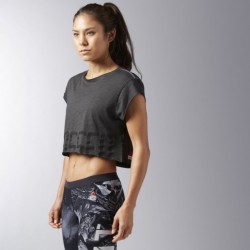 Dámské tričko CrossFit WASHED CROP TEE BJ9876