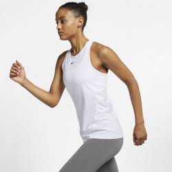 Woman Top Nike ALL OVER MESH - white