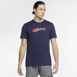 Man T-Shirt Nike Athlete dri-fit navy