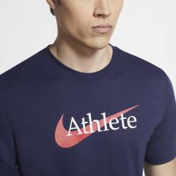 Man T-Shirt Nike Athlete dri-fit navy