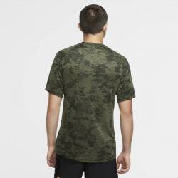 Herren T-Shirt Nike TOP SS SLIM AOP - grün/camo