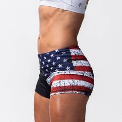 Woman Shorts Double Take Booty Shorts (Patriot Edition)