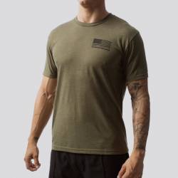 Man T-Shirt The American Protector 2.0 T-Shirt (Military Green)