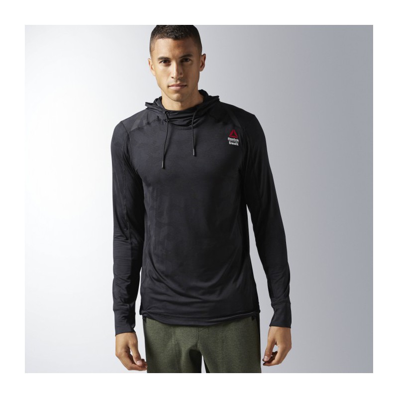 Pánská mikina CrossFit JACQUARD HOODY BK1086