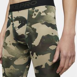Man Tight Nike Pro Mens 3/4 Camo
