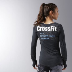Dámské tričko CrossFit LS BURNOUT GRAPHIC T BK11