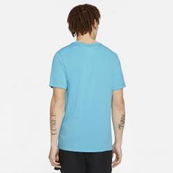 Man T-Shirt Nike Dri Fit - Cant Fake The Pump (Blue)