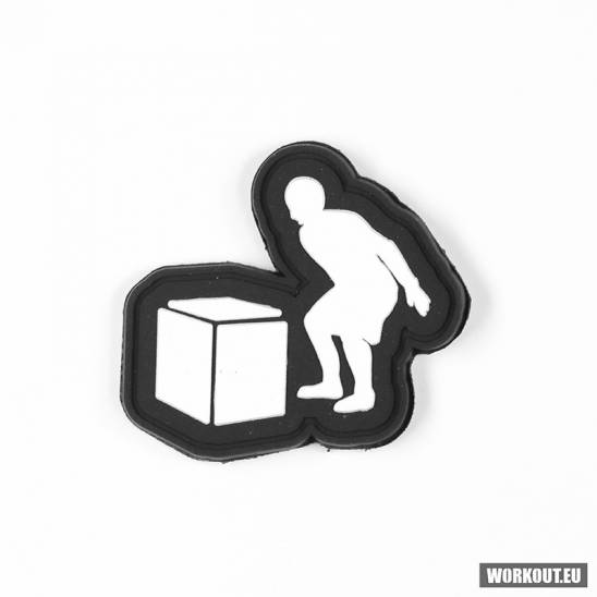 Nášivka se suchým zipem WORKOUT - Box jump 5 x 5 cm 