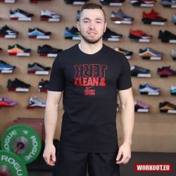 Nike Mens Tee Clean and Jerk - Black/Red