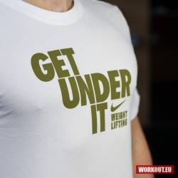 Pánské tričko Nike Get under it - White/Gold