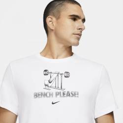Man T-Shirt Nike - Bench Please - White