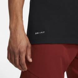 Man T-Shirt Nike Dri Fit Gym Rat - Black