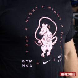 Man T-Shirt Nike Dri Fit Gym Rat - Black