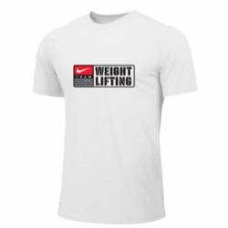 Man T-Shirt Nike Weightlifting Team - White