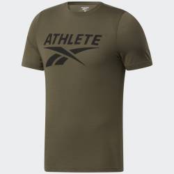 Man T-Shirt Reebok Athlete Tee - green
