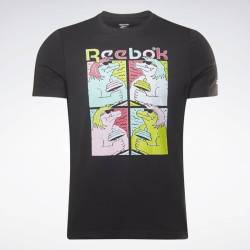 Pánské tričko Reebok - animal black