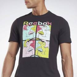 Man T-Shirt Reebok - animal black