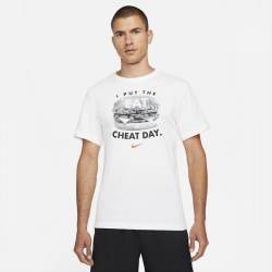 Man T-Shirt Nike Cheat day - white