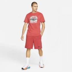 Man T-Shirt Nike Cheat day light red