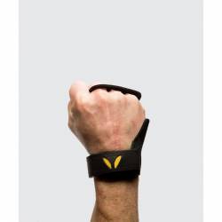Man leather grips 3-Finger Victory Grips - black