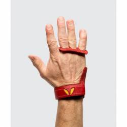 Pánské kožené mozolníky 3-Finger Victory Grips - red