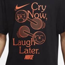 Pánské tričko Nike Laugh later - black