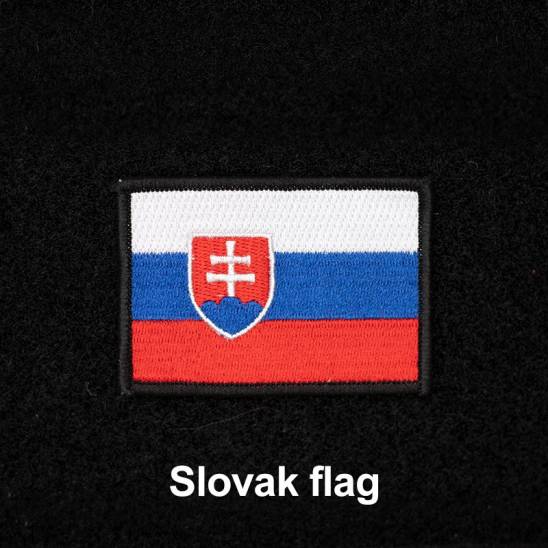 Nášivka slovenská vlajka se suchým zipem 7 x 5 cm