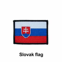 Nášivka slovenská vlajka se suchým zipem 7 x 5 cm 