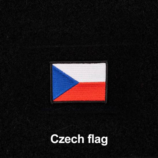 Nášivka české vlajky se suchým zipem 4 x 2.5 cm