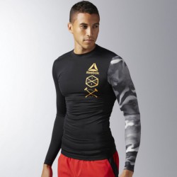 Kompresní triko ACTVCHL LS GRPHC COMP BK3944