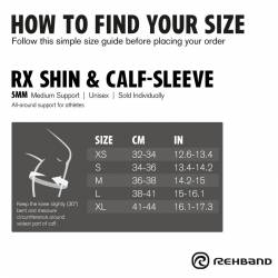 An advantageous set of RX bandage SHIN/CALF SLEEVE 5 mm - black (2 Stücke)