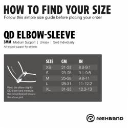Bandáž lokte QD Elbow Sleeve 3 mm /1.5 mm černá