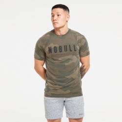 Pánské tričko camo green NOBULL