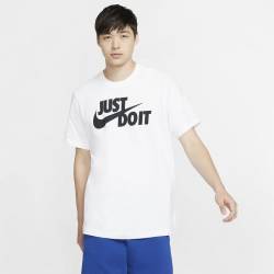 Man T-Shirt Nike Just do it - white