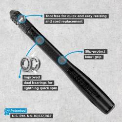 Top švihadlo bullet comp černé - oranžové lanko