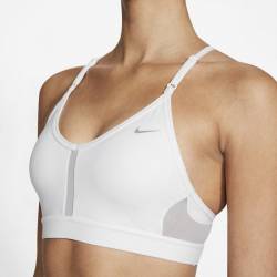 Woman Bra Nike Swoosh - white