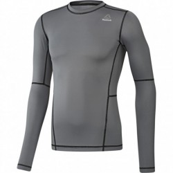 Man T-Shirt WOR COMPR LO SLEEVE SOLID BK4179