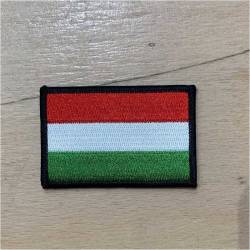 Velcro patch Hungarian flag  7 x 5 cm