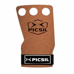 Grips Picsil Raven Grips - gray - 3 holes - brown + white logo