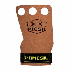 Grips Picsil Raven Grips - gray - 3 holes - brown + yellow logo