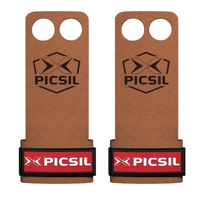 Grips Picsil Raven Grips - 2 holes - red logo