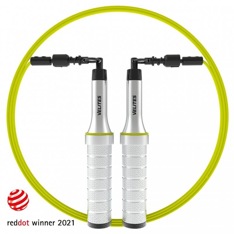 Rychlostní švihadlo Velites Earth 2.0 - stříbrné