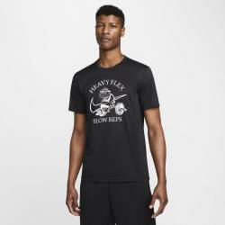 Man T-Shirt Nike Heavy flex - black